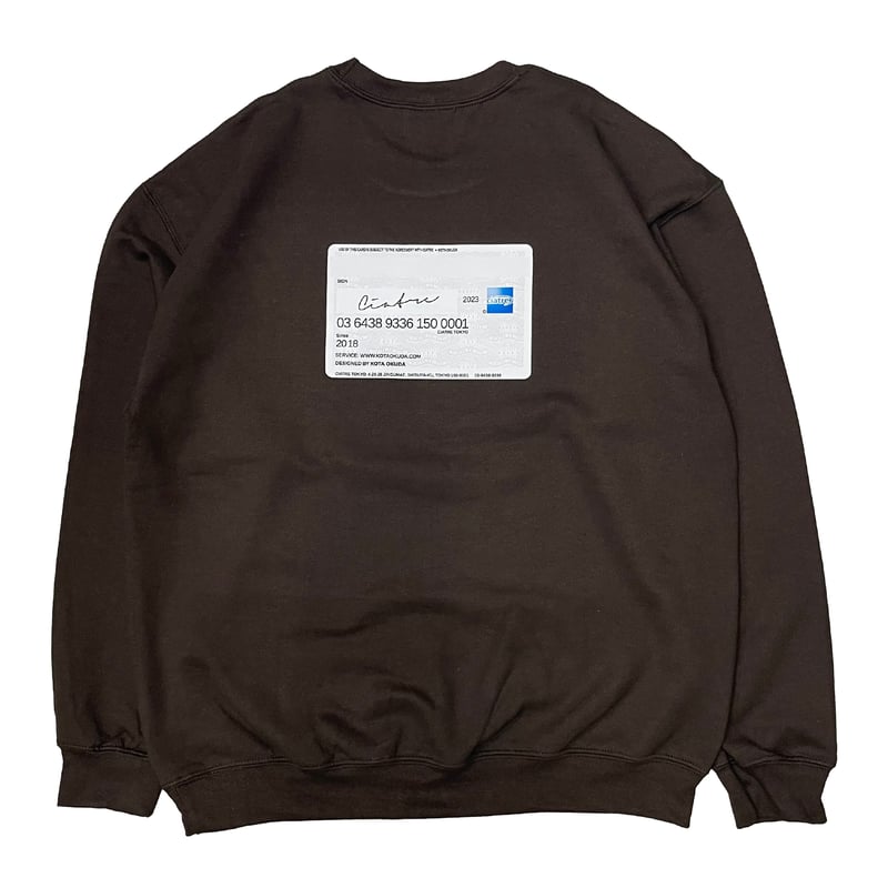 ciatre × KOTAOKUDA credit card sweat top ciatre × KOTA OKUDA credit card sweat top OSA/U