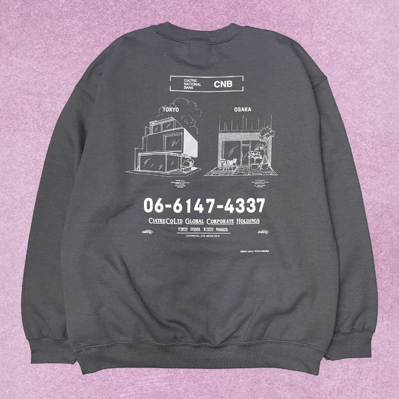 ciatre × KOTA OKUDA bank sweat top | ciatre