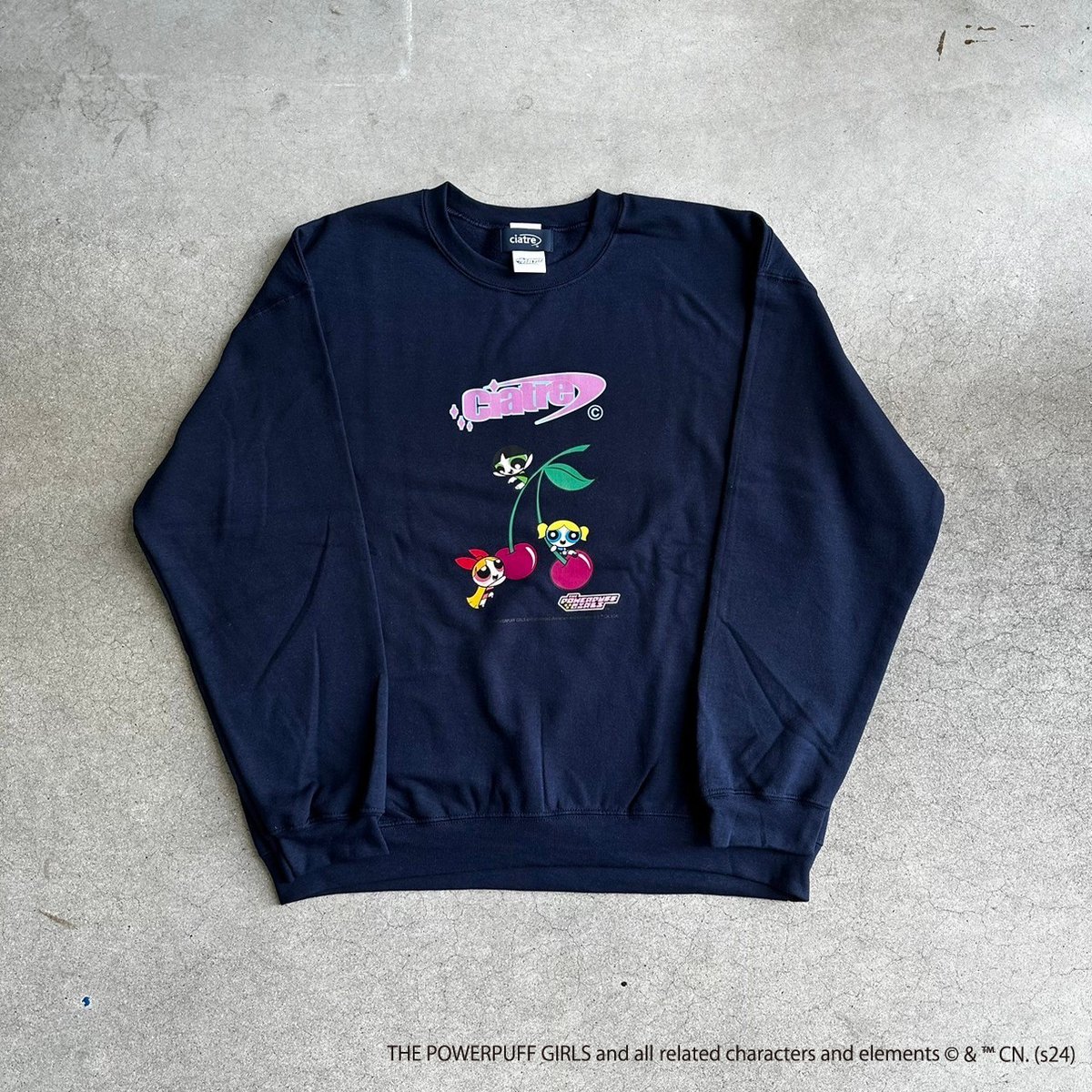 ciatre × POWERPUFF GIRLS CHERRY sweat shirts