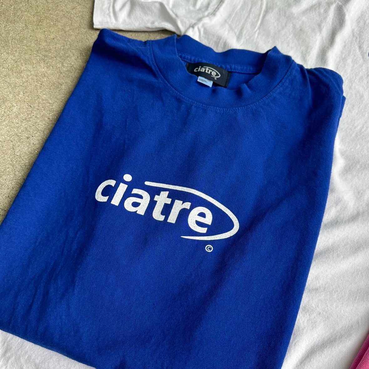 ciatre フロントロゴトップス コットン/ポリエステル　ネイビー ciatre front logo tee S/S 2024 | ciatre