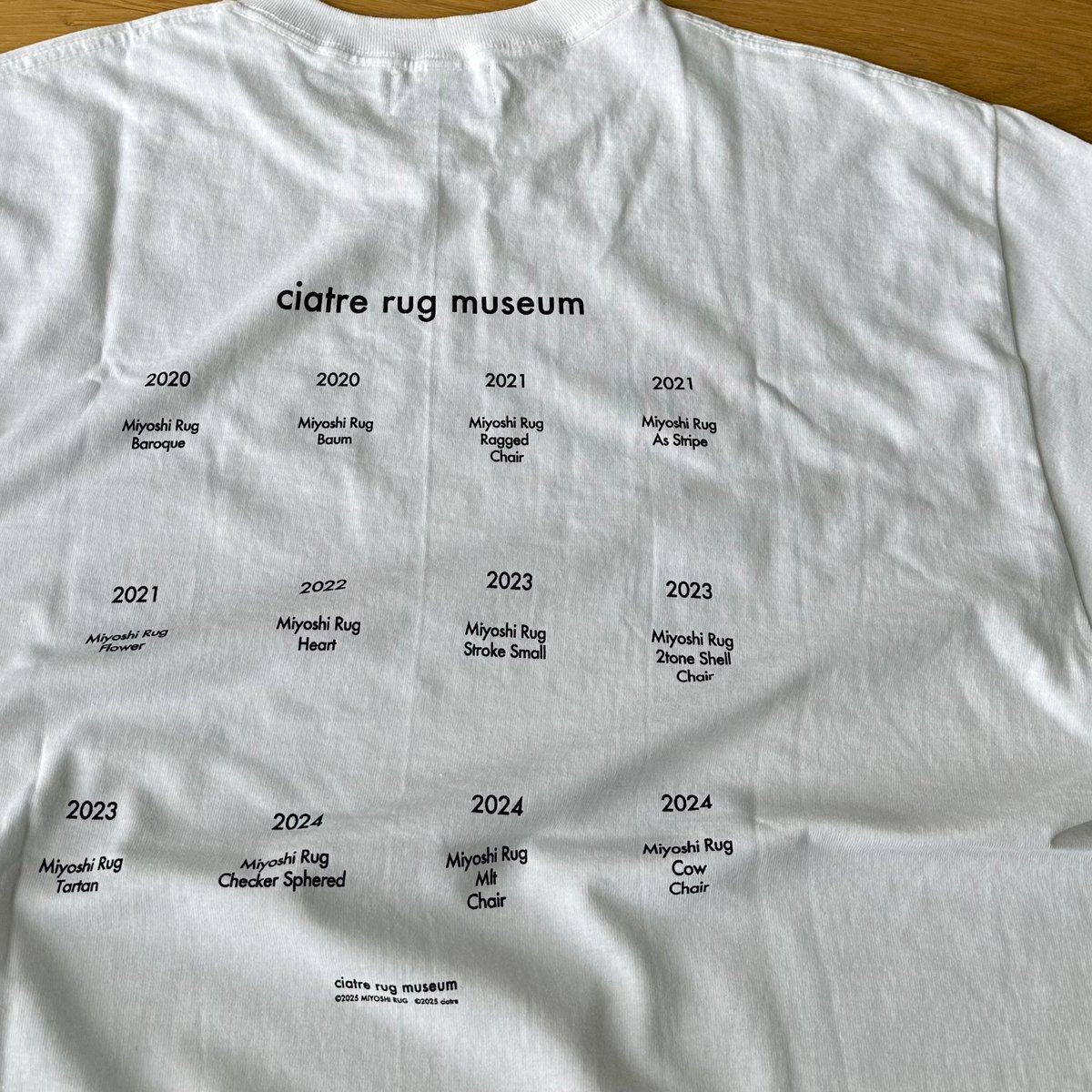 ciatre × MIYOSHIRUG ciatre × MIYOSHI RUG rug museum tee S/S ※受注販売 |
