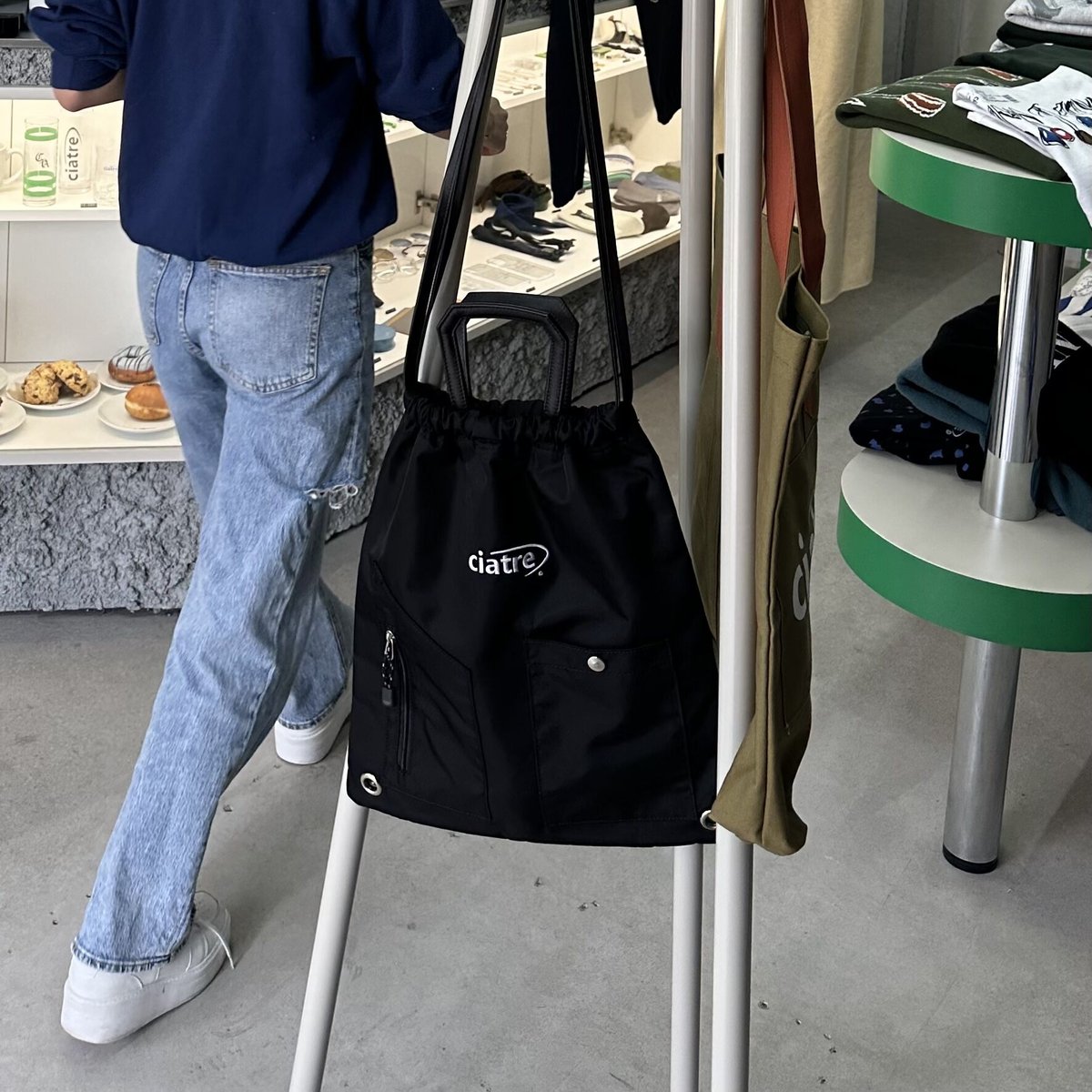 み　ciatre 3way 紐レザーナップバッグ ciatre 3way nylon bag | ciatre