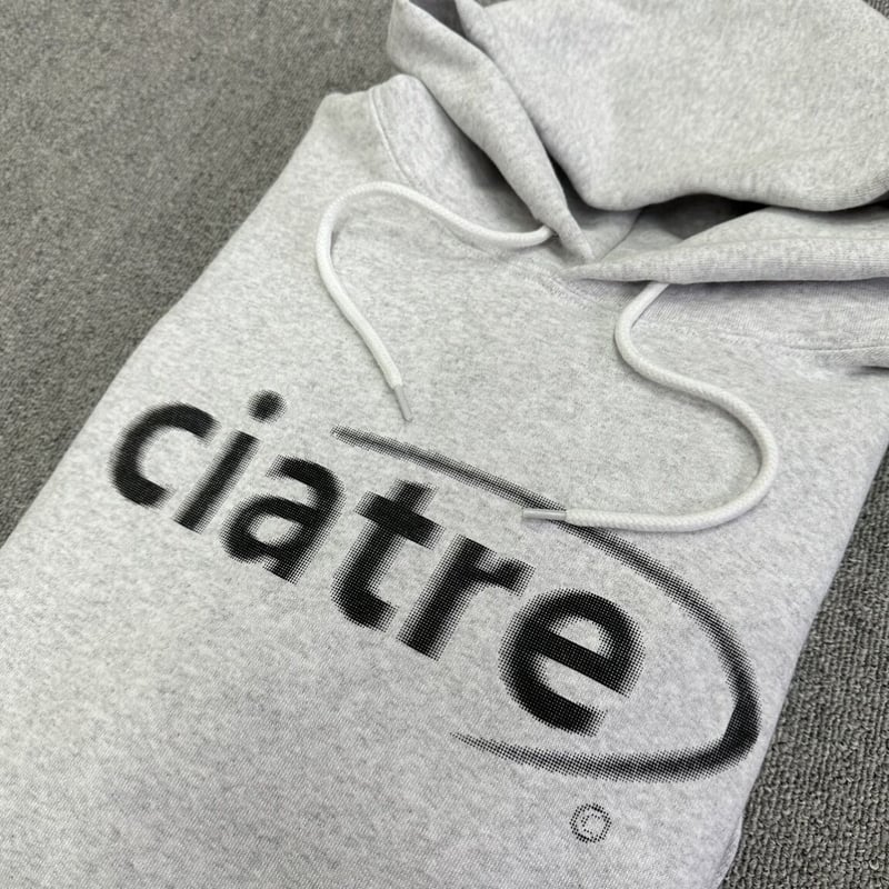 ciatre blur logo sweat hoodie ASH/NVY | ciatre