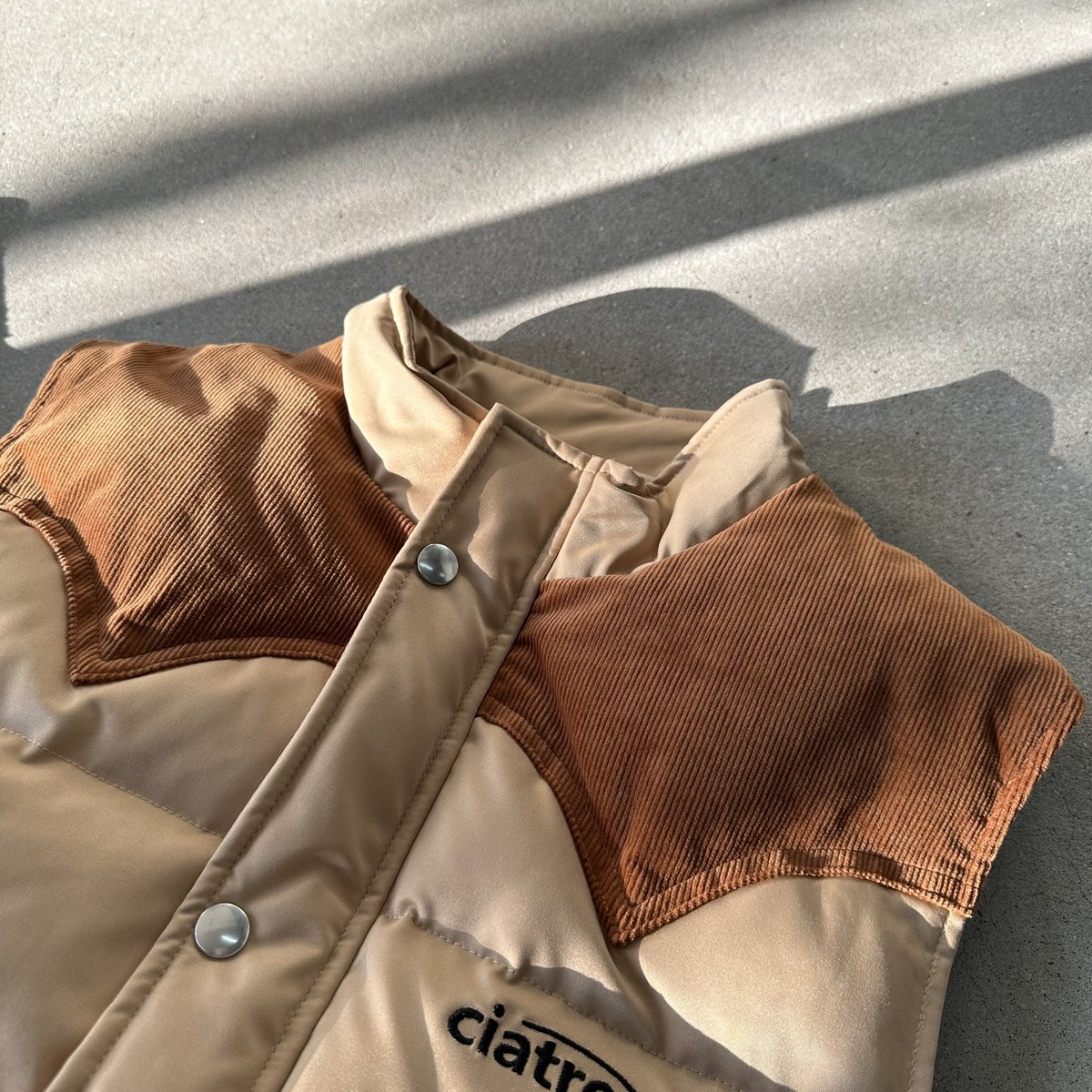 ciatre down vest GRY/BEG | ciatre