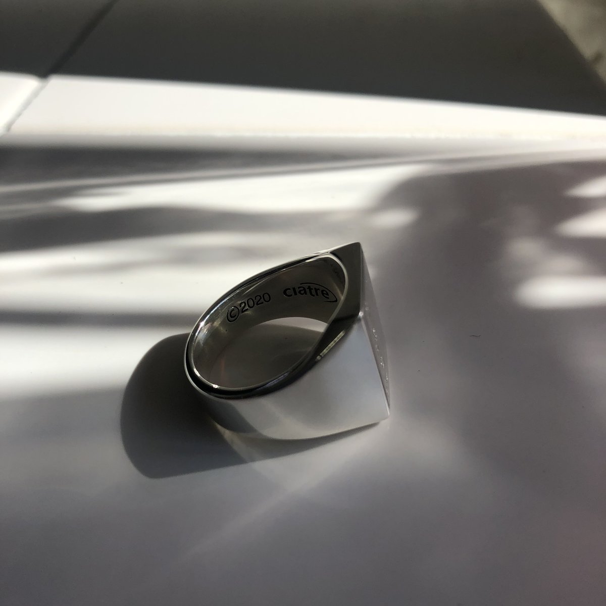ciatre square college ring (silver) | ciatre