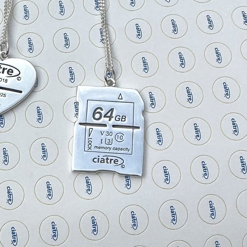 ネックレス・ペンダント FOURCOMMA SD CARD SS NECKLACE ciatre memory card pendant SD | ciatre