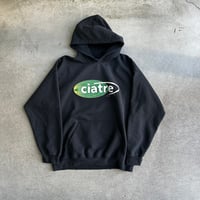 ciatre damaged electric logo sweat hoodie