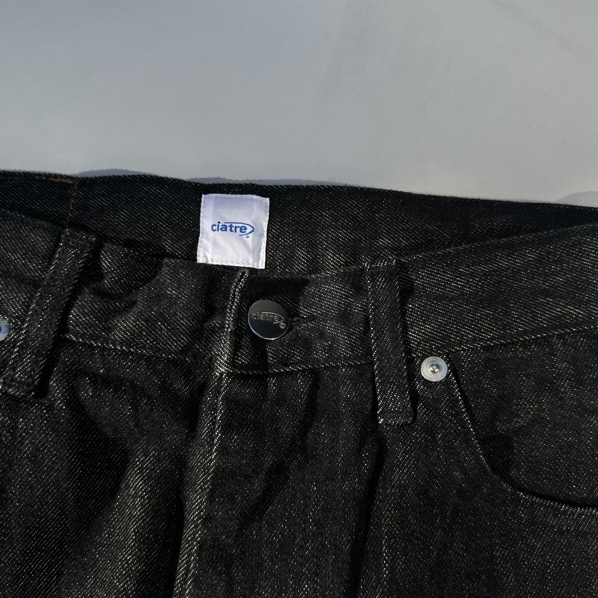 ciatre wide straight denim pants BLK | ciatre