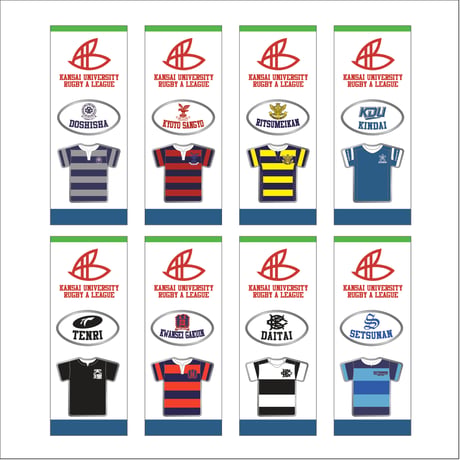【関西大学リーグ】チームロゴ入りピンバッチセット：全9種