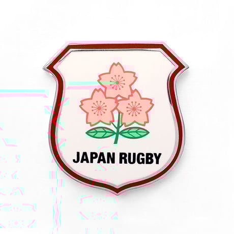 【日本代表】ピンバッチ盾「JAPAN RUGBY」シルバー