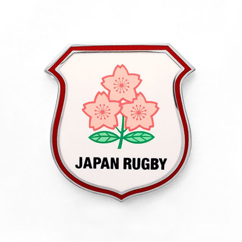 日本代表】ピンバッチ盾「JAPAN RUGBY」シルバー | 関西ラグビー