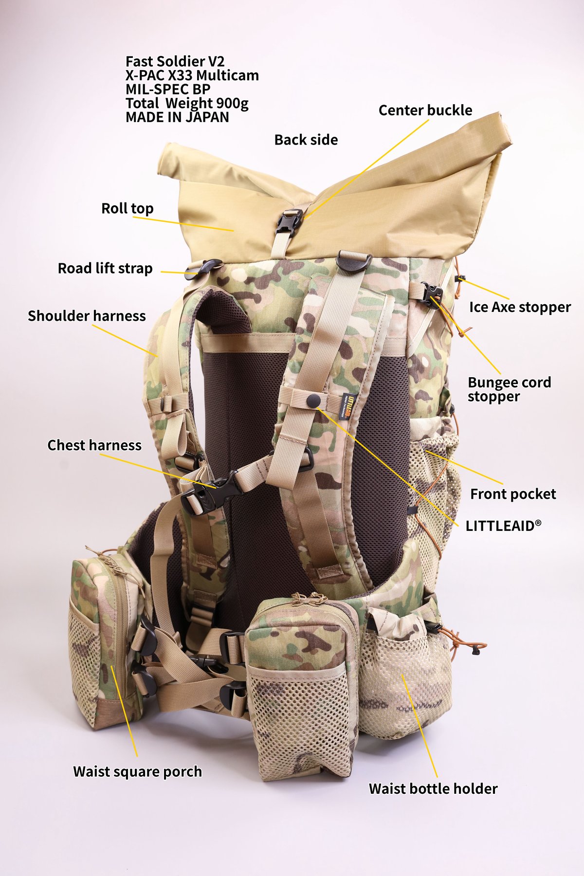 Fast Soldier V2 X-PAC X33 Multicam | SAYAMA wor