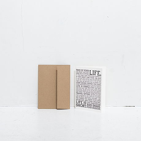 MANIFESTO GreetingCard / HOLSTEE
