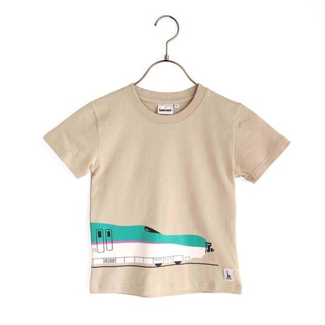 こどもＴシャツ　ベージュ（新幹線はやぶさ）