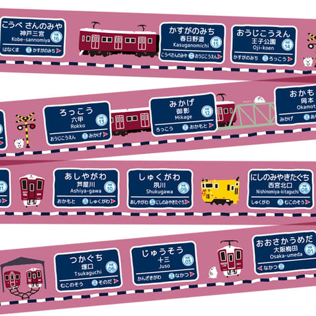 Masking Tape（阪急神戸線駅名標）