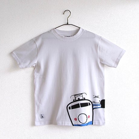 おとなTシャツ　ホワイト（新幹線Ｎ７００系＆０系）