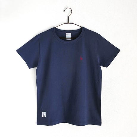 おとなTシャツ　ブルー（ウミキリン刺しゅう）