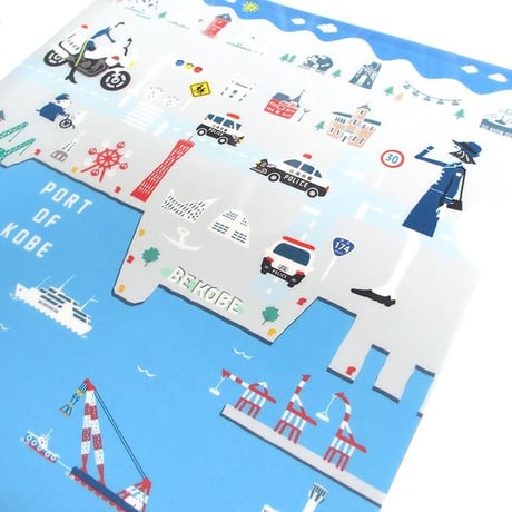 つながるA4クリアファイル（兵庫県警コラボMAP）
