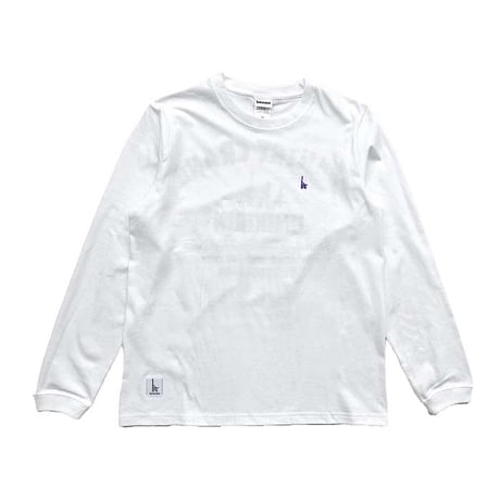 おとな長袖Tシャツ　ホワイト（ウミキリン刺しゅう）