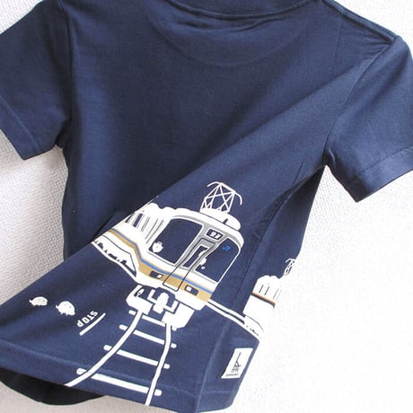 こどもTシャツ　ブルー（ＪＲ西日本　普通＆快速電車）