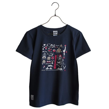おとなＴシャツ　ブルー（旅するマチルダ神戸）