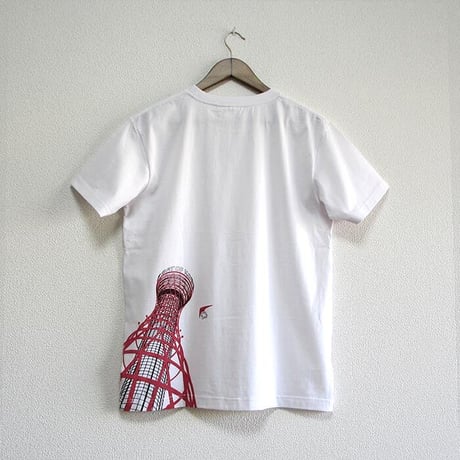 おとなTシャツ　ホワイト（ポートタワー）