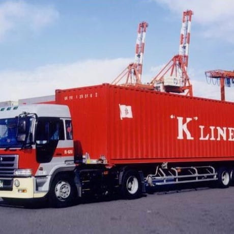 川崎汽船コラボ こどもTシャツ　ブルー（K-LINEコンテナ）