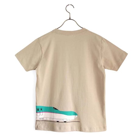 おとなＴシャツ　ベージュ（新幹線はやぶさ）