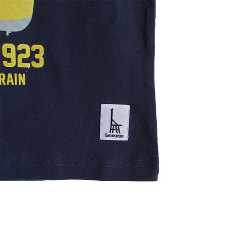 こどもTシャツ　ブルー（ドクターイエロー）