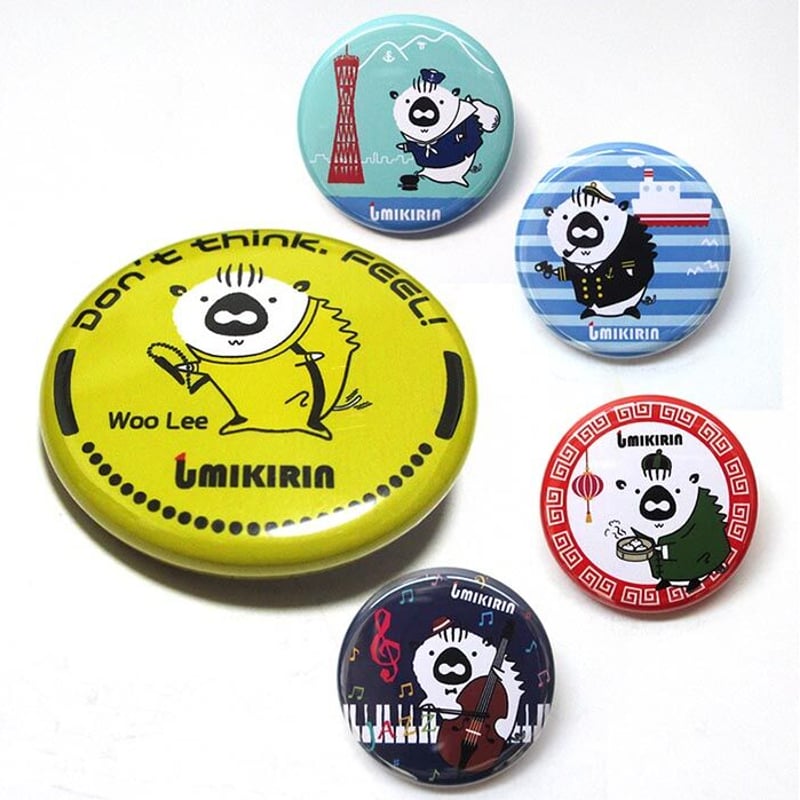 缶バッジ 32mm（着ぐるみうりぼう①） | UMIKIRIN（海キリン）