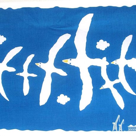 手ぬぐい　（カモメ）