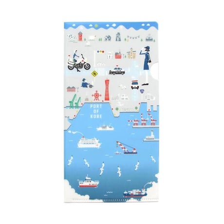 つながるチケットクリアファイル（兵庫県警コラボMAP）