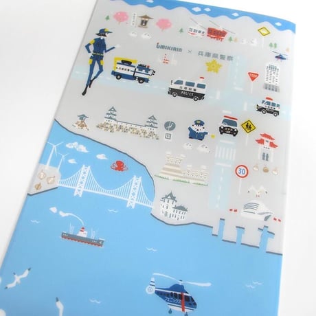 つながるチケットクリアファイル（兵庫県警コラボMAP）