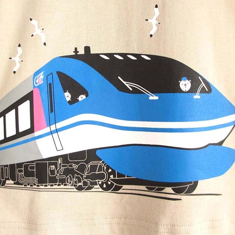 こどもＴシャツ　ベージュ（智頭急行スーパーはくと）