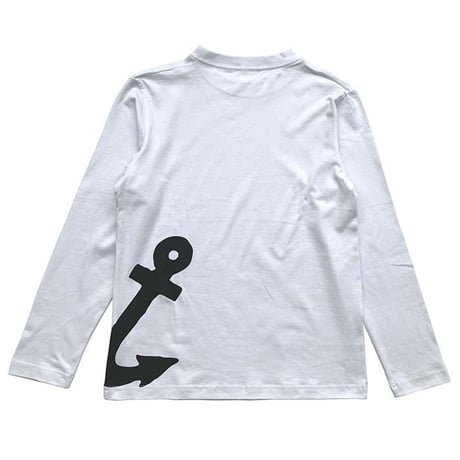 おとな長袖Tシャツ　ホワイト（イカリ）
