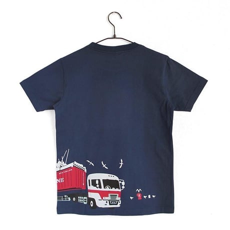 川崎汽船コラボ おとなTシャツ　ブルー（K-LINEコンテナ）