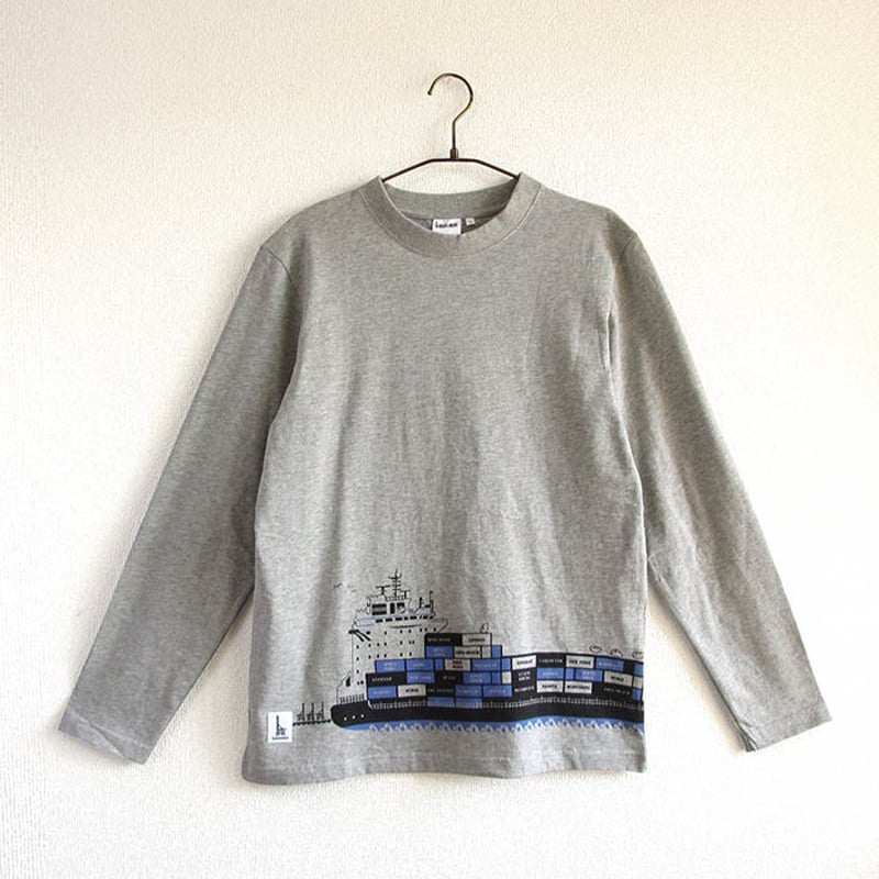 OUR LEGACY 手形プリント 長袖Tシャツ　38サイズ 手形プリント 長袖Tシャツ グレー OUR LEGACY 手形プリント 長袖T