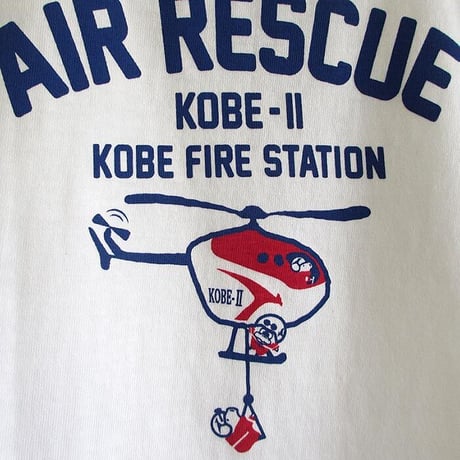 神戸市消防局コラボこどもTシャツ　ホワイト （エアレスキュKOBE-Ⅱ）