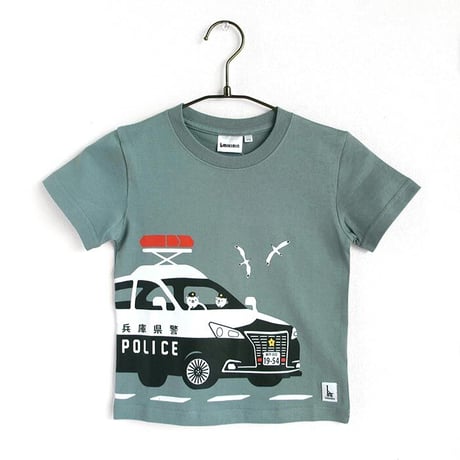 こどもTシャツ　ブルーグレー（兵庫県警察コラボ：リフレクター付）