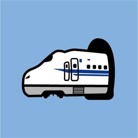 刺しゅう今治タオルハンカチ　ライトブルー　（新幹線N700系）