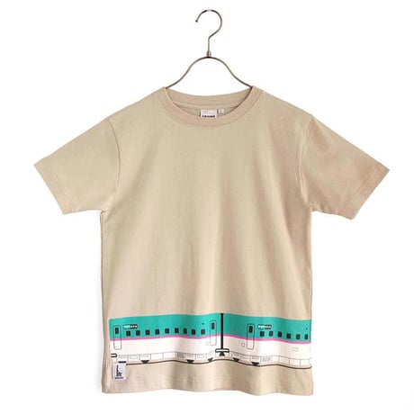 おとなＴシャツ　ベージュ（新幹線はやぶさ）