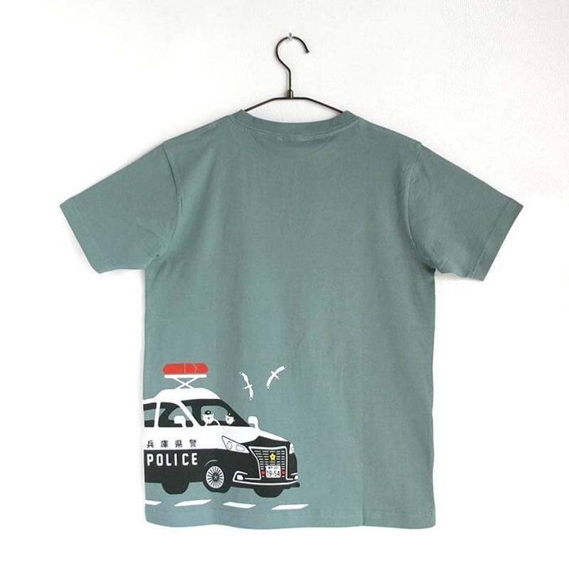 おとなTシャツ ブルーグレー（兵庫県警察コラボ：リフレクター付