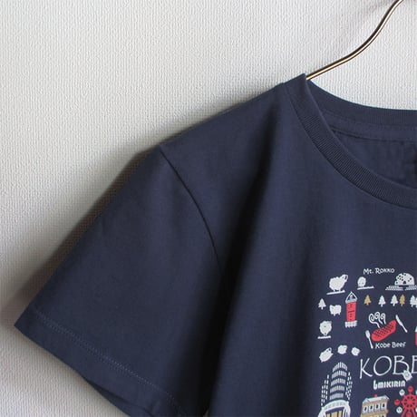 おとなＴシャツ　ブルー（旅するマチルダ神戸）