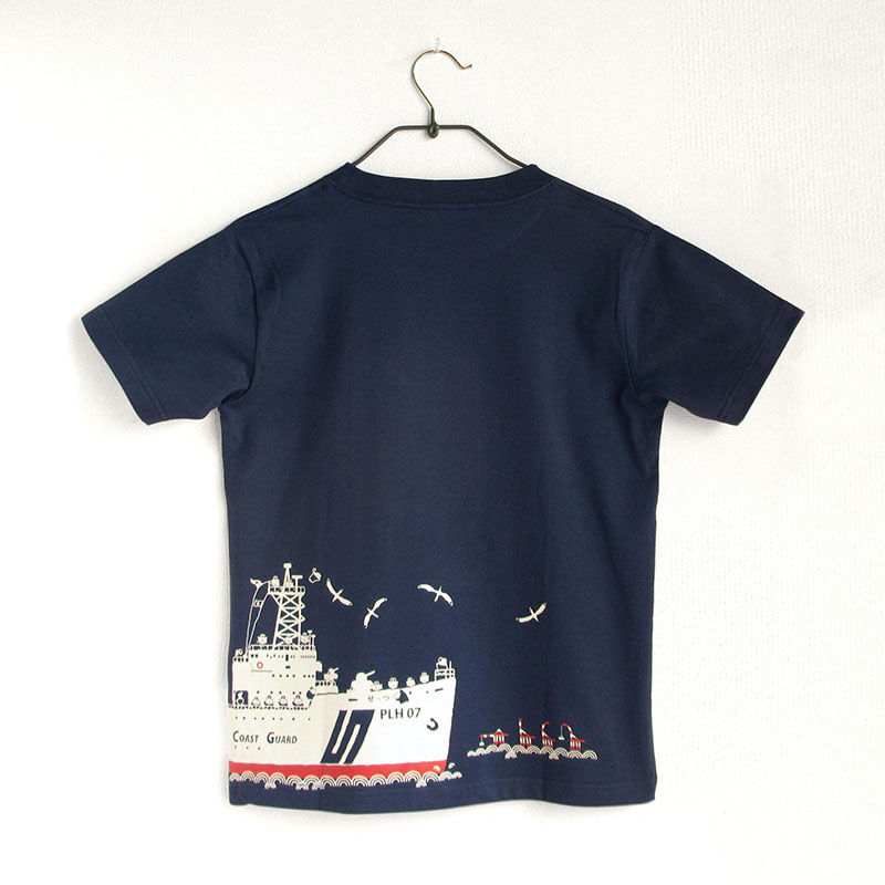 第五管区海上保安本部コラボ おとなTシャツ ブルー（巡視船せっつ