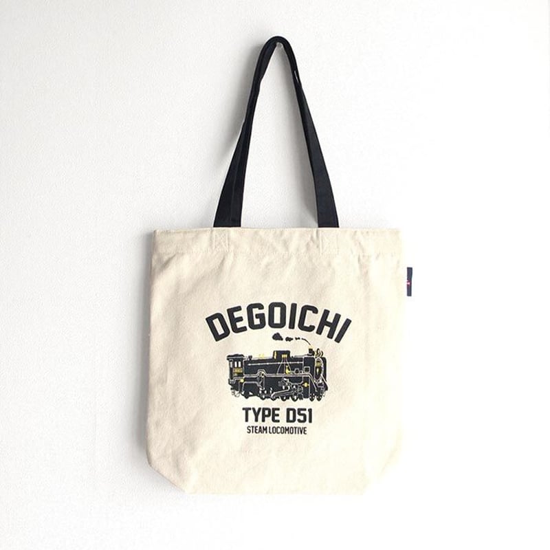 JRジップトートバッグ ナチュラル（蒸気機関車D51） | UMIKIRIN（海
