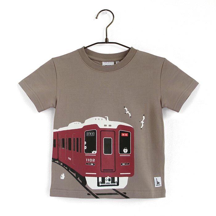 こどもTシャツ モカ（阪急電車 1000系＆9000系） | UMIKIRIN（海キリン）