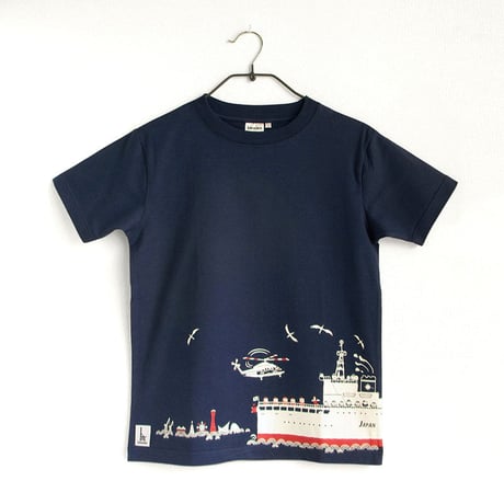 第五管区海上保安本部コラボ おとなTシャツ　ブルー（巡視船せっつ）