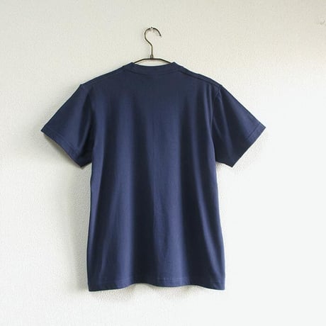 カフェクロトコラボ  おとな半袖Tシャツ　ブルー （クロト猫）