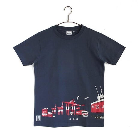 川崎汽船コラボ おとなTシャツ　ブルー（K-LINEコンテナ）