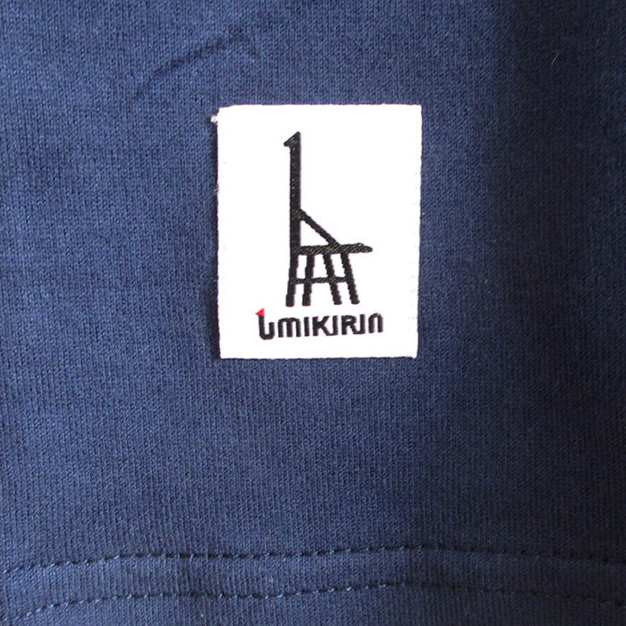 ☆サイズ限定☆おとな長袖Tシャツ ブルー （大小イカリ） | UMIKIRIN 
